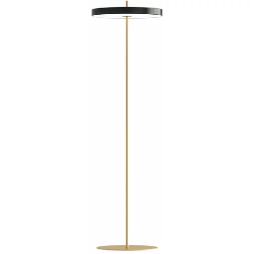 UMAGE Crna LED stojeća svjetiljka s mogućnosti zatamnjivanja s metalnim sjenilom (visina 151 cm) Asteria Floor –