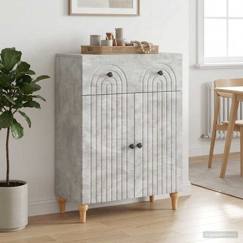  Kreveta Betonska siva 66 x 34,5 x 90 cm Konstruirano drvo Slike