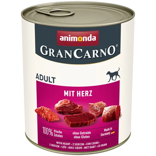 Animonda Varčno pakiranje GranCarno Original Adult 12 x 800 g - Srce