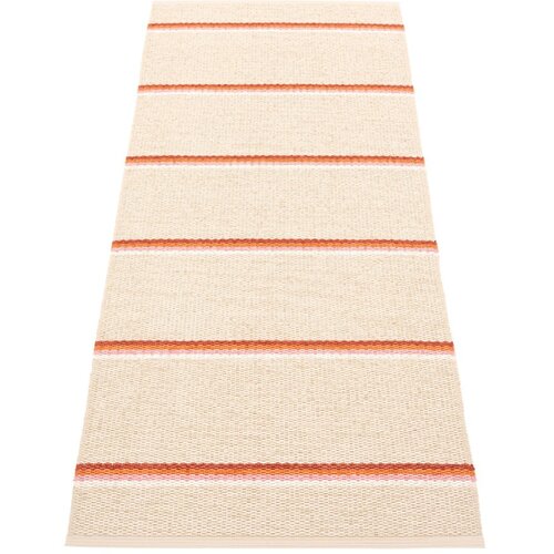 Pappelina Opečnato oranžen/kremno bel zunanji in notranji tekač 70x180 cm Olle Brick Cream – Cene