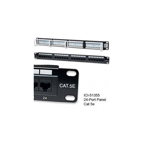 Intellinet prespojni UTP panel Cat.5e 24-portni 1U 19, crni Cene