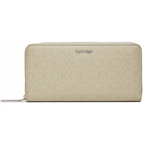Calvin Klein Velika ženska denarnica Ck Must Lg Z/A Wallet_Epi Mono K60K611938 Siva