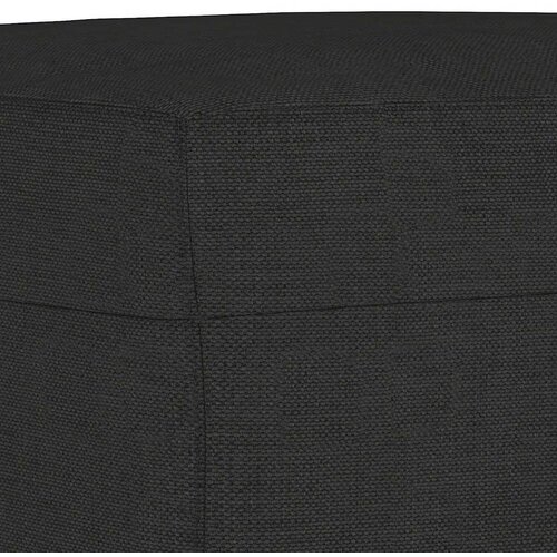  3-dijelni set sofa s jastucima crni od tkanine Slike