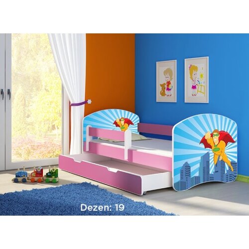 ACMA krevet za decu pink sa fiokom 180x80 2 19 Cene