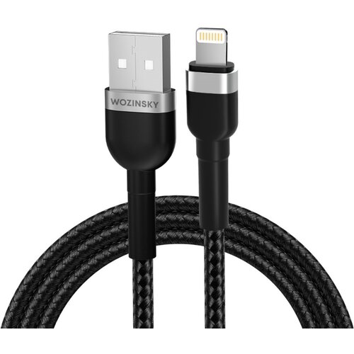 Wozinsky Kabel za punjenje WNBAL1 USB - A / Lightning 2,4A 1m - Crna Cijene