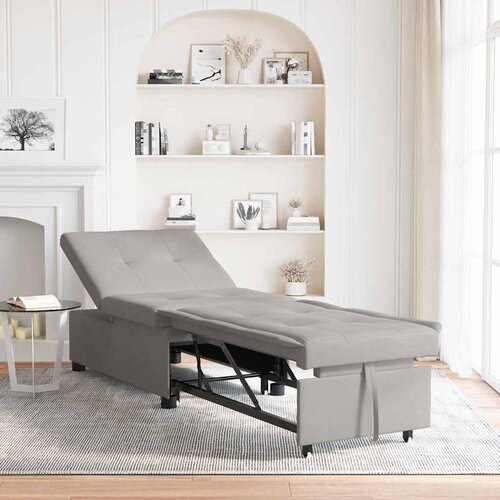  Krevet-sofa na razvlačenje Svijetlo siva 194 x 67 x 82 cm Cene