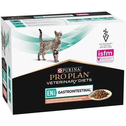 Purina Pro Plan Veterinary Diets Feline EN ST/OX Gastrointestinal losos - 10 x 85 g Cijene