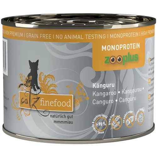catz finefood Monoprotein zooplus 6 x 200 g - Kenguru