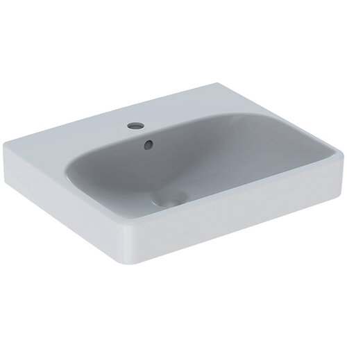 Geberit 500.256.01.1 Smyle Square 50 x 41 cm keramični umivalnik z odprtino za armaturo Slike