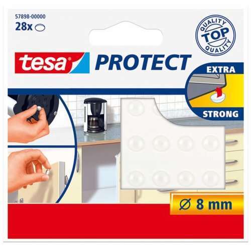 Tesa Dušilec ropota Tesa Protect (Ø 8 mm, samolepilni, prozoren) Cene