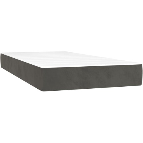  box spring s madracem LED tamnosivi 90x190 cm bar&amp;scaron;un Slike