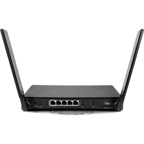 MikroTik hAP ax³ C53UiG+5HPaxD2HPaxD WiFi 6 AX1800Mb/s dual band 2.4 & 5GHz 802.11ax/ac/a/b/g/n VPN ruter 4 GbE + 1 x 2.5GbE LAN / WAN + USB3.0 (LTE, storage), PoE in & out, IPsec hw kript, 1GB RAM, tem -40º÷50ºC, ROS L6 Cene