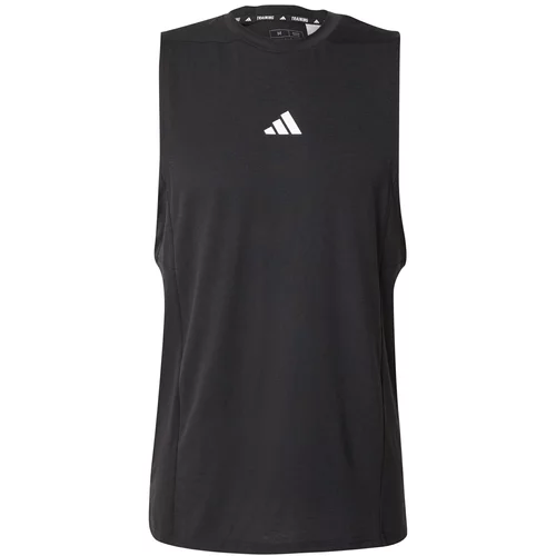 Adidas Funkcionalna majica 'D4T Workout' črna / bela