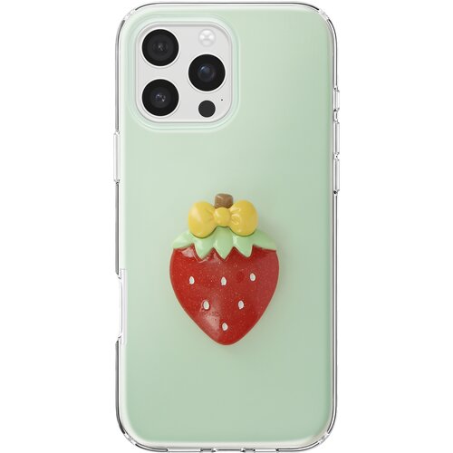 AVIZAR Ovitak za iPhone 16 Pro s 3D motivi jagode, Zelena, (5000274232) Cene