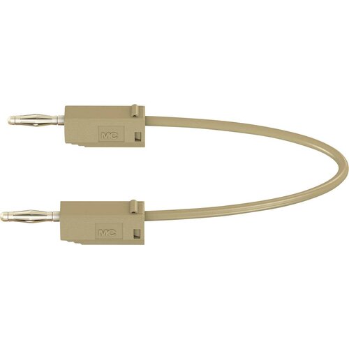 St&amp;auml;ubli Merilni kabel (lamelni vtič 2 mm - lamelni vtič 2 mm) 0.075 m rjave barve MultiContact LK205, (20422514) Slike