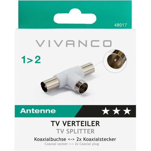 Vivanco Adapter 48017, antenski coax Ž na 2x coax M Cijene