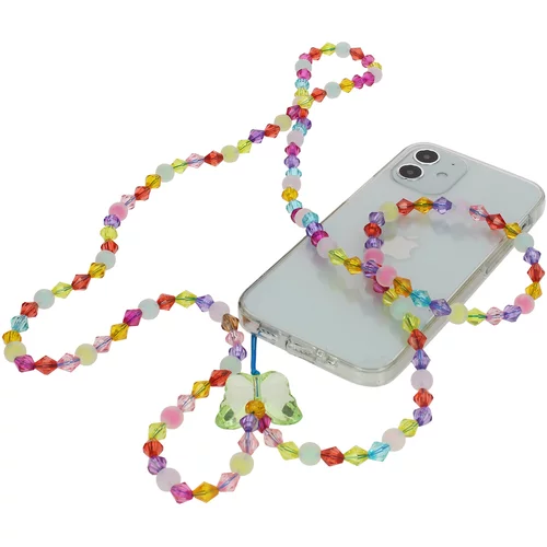 AVIZAR Telefonski dragulj 110 cm, kristalne kroglice in metulj, zbirka Perla, (20763681)