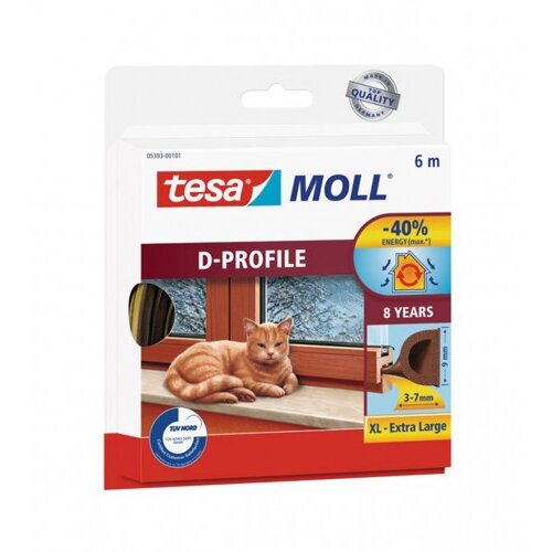 Tesa Dihtung za prozore MOLL D-profil smeđi 6m Cijene