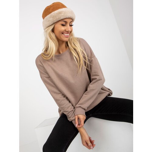 RELEVANCE Sweatshirt-RV-BL-8310.60-dark beige Cene