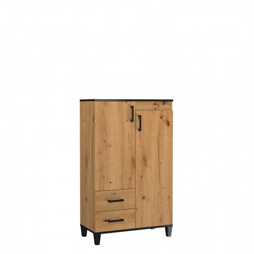 ADRK Komoda POLA 15 z vrati in predali, hrast Artisan - HRAST ARTISAN Slike