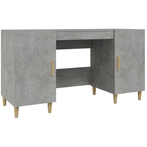 Maison Chic Pisalna miza - pisarniška miza - Računalniška miza betonsko siva 140x50x75 cm konstruiran les, (21785118) Cene