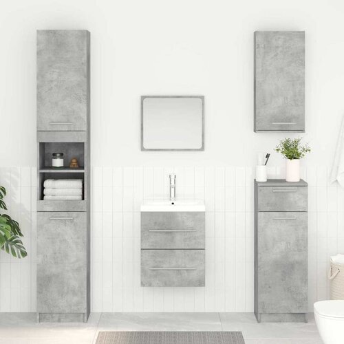 Ormarić za umivaonik s ladicama Betonski sivi 38,5 x 41 x 48 cm Cijene