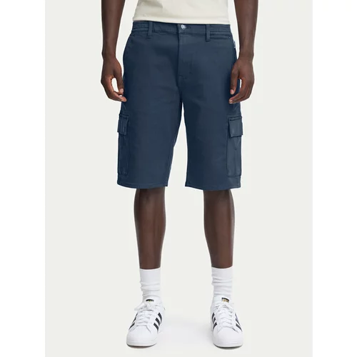 Blend Kratke hlače iz tkanine 20716437 Mornarsko modra Regular Fit