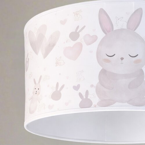  Brilagi - LED dečiji luster na sajli BOBO 1xE27/10W/230V prečnik 35 cm bela/zečići Slike