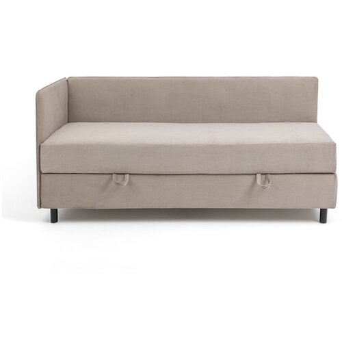 Bonami Selection sivorjava oblazinjena postelja s prostorom za shranjevanje z vzmetnico 120x200 cm avela &amp;ndash; Slike