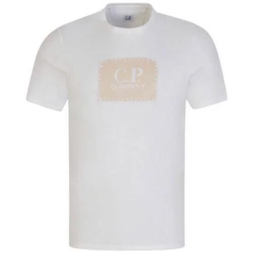 C.P. Company Polo majice kratki rokavi Majica C.P Company Bela C.P. Company Polo majice kratki rokavi Majica C.P Company Bela