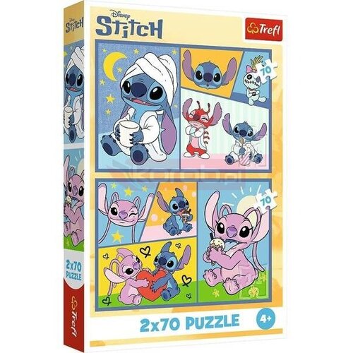 Trefl Puzzle Lilo &amp;amp; Stitch - 2x70 delova Slike