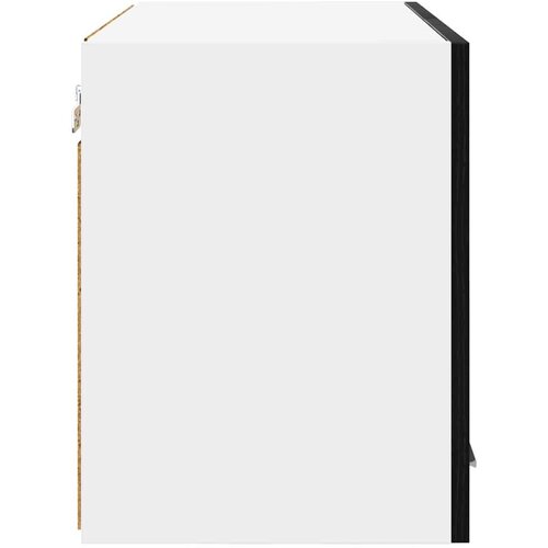 VidaXL viseći ormarić zidne riga beton siva i bijela 60 x 31 x 40 cm Slike