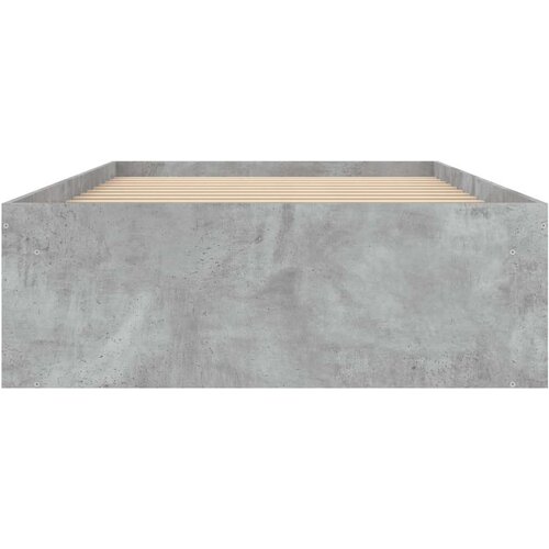  Kreveta siva boja betona 90 x 190 cm Slike