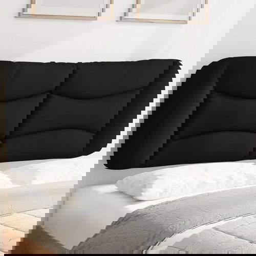vidaXL Jastuk za uzglavlje crni 120 cm od tkanine Cijene