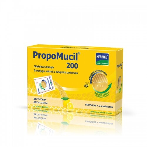 PropoMucil kesice 200 mg , 10 kesica Slike