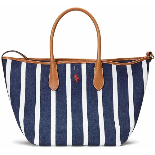 Polo Ralph Lauren Ručna torbica mornarsko plava / bijela