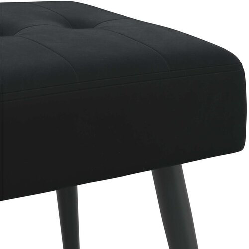  Klupa s gumbastim tkanjem Crna 110 x 40 x 46 cm Bar&amp;scaron;un Slike
