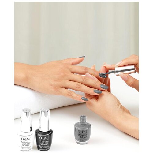 OPI Infinite Shine Silk lak za nohte z gel učinkom Steel Waters Run Deep 15 ml Slike