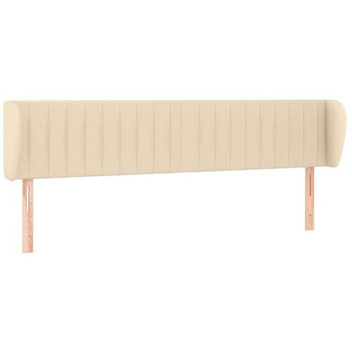  Uzglavlje s u&amp;scaron;ima krem 203x23x78/88 cm od tkanine Slike