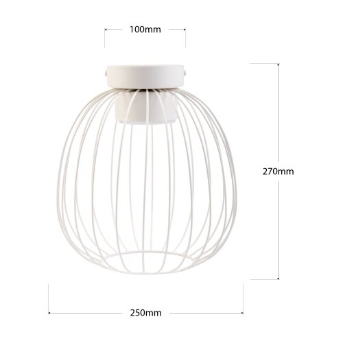  plafonska svetiljka ovella 1xGX53/10W/230V prečnik 25 cm krem Slike