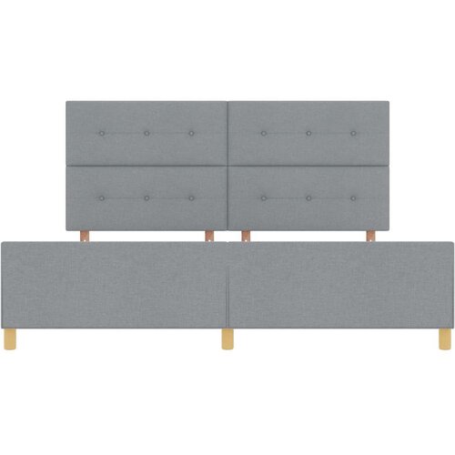  Krevetni okvir Svjetlosiva 200x200 cm Tkanina Slike