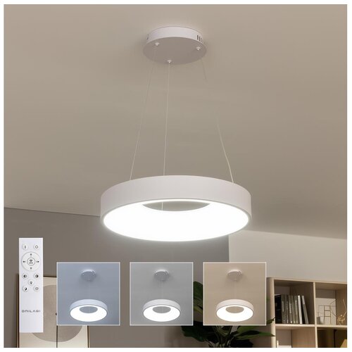  Brilagi - LED prigušiva luster na sajli FALCON II LED/67W/230V prečnik 40 cm bela + daljinski upravljač Cene