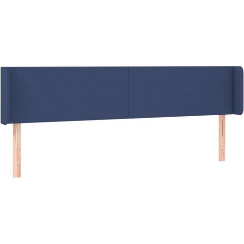  Uzglavlje s u&amp;scaron;ima plavi 203x16x78/88 cm od tkanine Slike