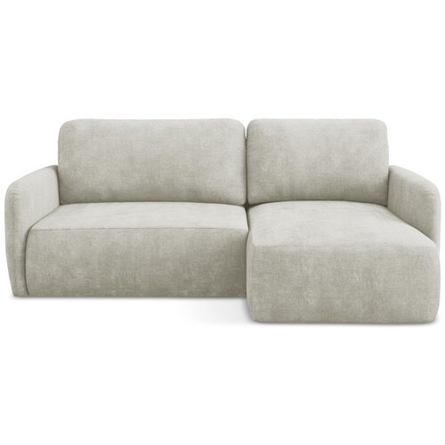 Makamii Krem sklopiva/s prostorom za odlaganje kutna garnitura od šenila (s desnim kutom/s ležaljkom) Lilo – Cijene