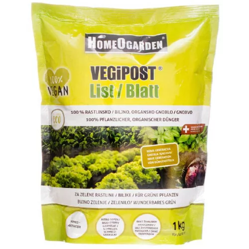 HOMEOGARDEN Vegansko organsko gnojilo HomeOgarden VEGiPOST List (1 kg)