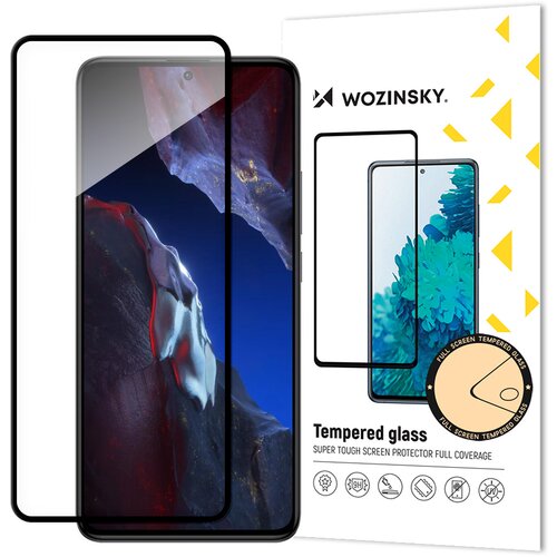 Wozinsky 9H kaljeno steklo z okvirjem za Xiaomi Poco F5 Pro Full Glue Tempered Glass black screen, (21533932) Cene
