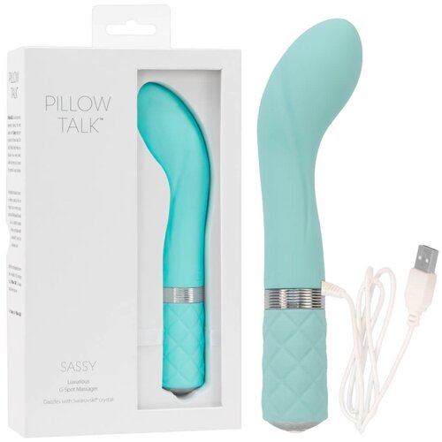 Pillow Talk Sassy - vibrator za točko G, ki ga je mogoče ponovno napolniti (turkizna) Cene