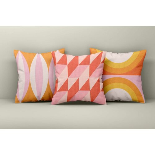 WALLXPERT Asr_plw25 - 8 multicolor cushion cover set (3 pieces) Cene