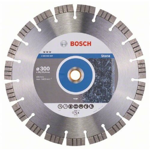Bosch dijamantska rezna ploča best for stone 2608602647, 300 x 20,00+25,40 x 2,8 x 15 mm Cene