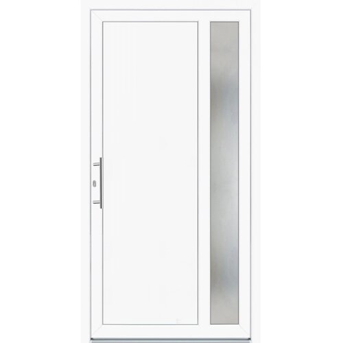 PANTO pvc vhodna vrata K011 bela 110 cm x 210 cm levo Cene